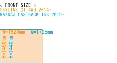 #SKYLINE GT 4WD 2014- + MAZDA3 FASTBACK 15S 2019-